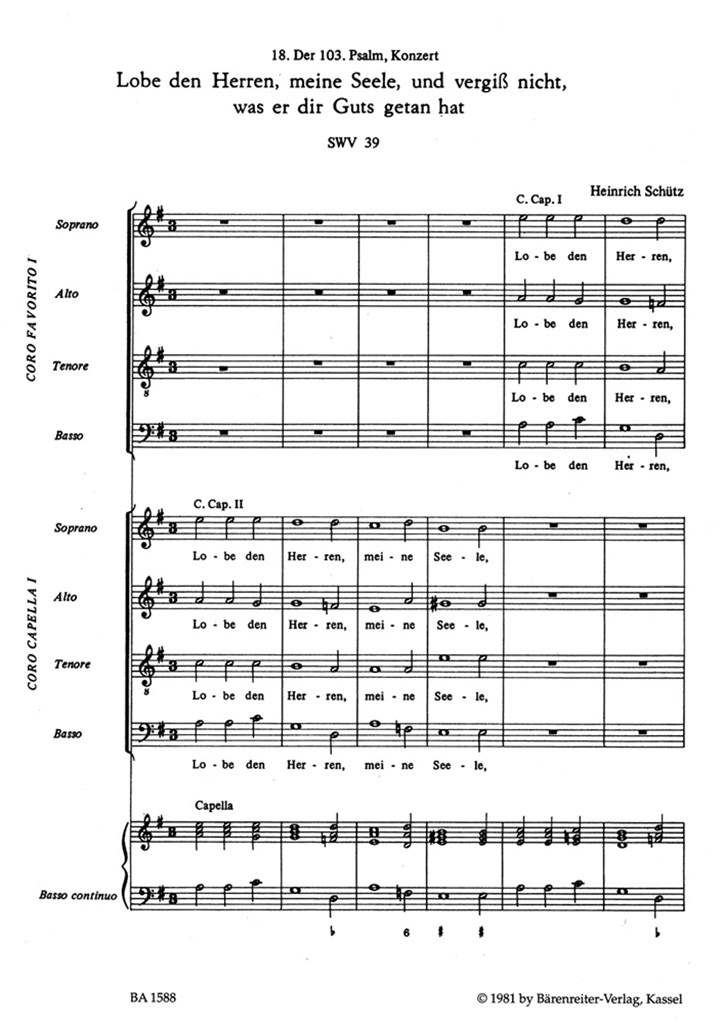 Konzert Lobe den Herrn, meine Seele